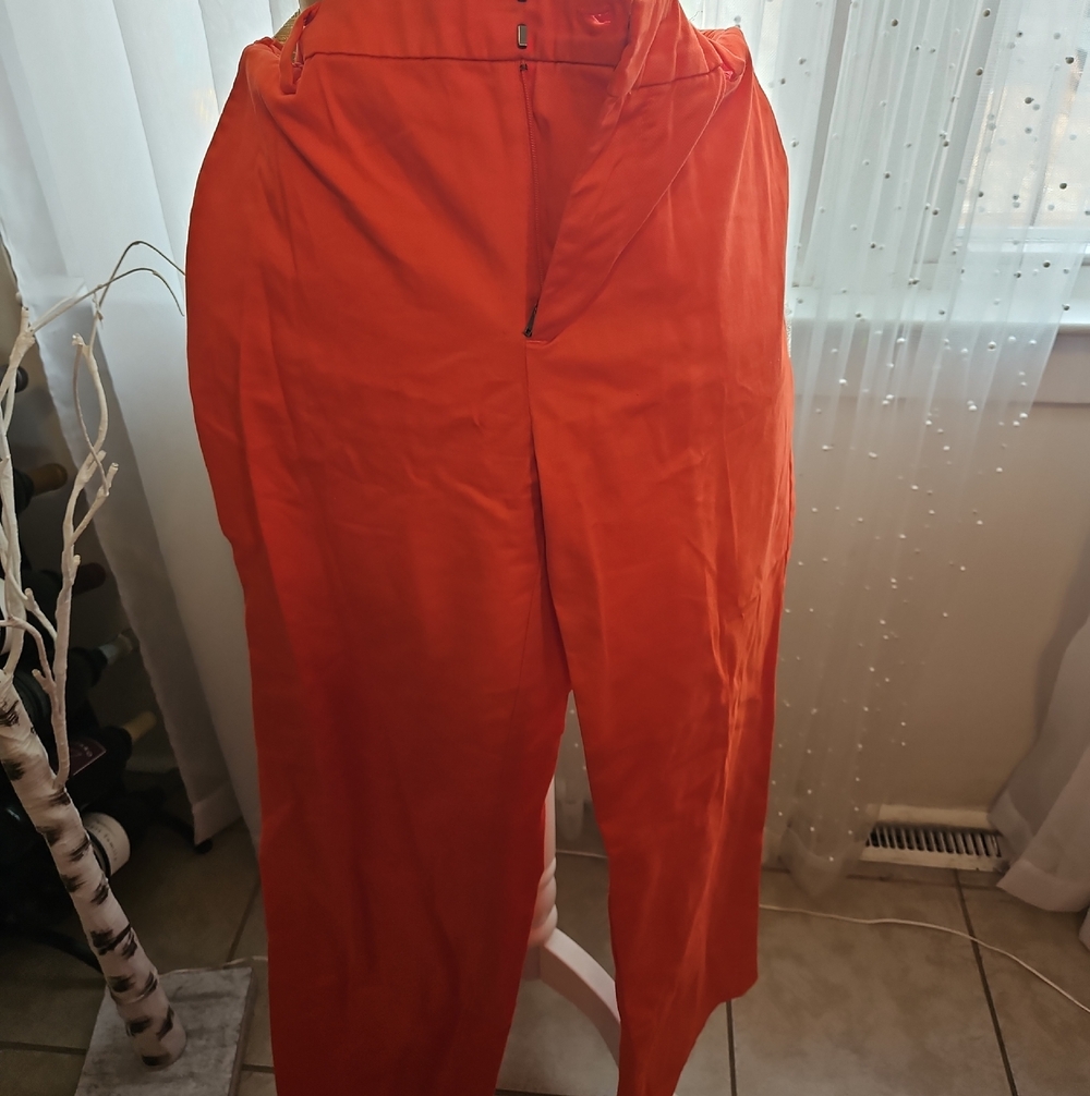 GAP Orange Straight-Leg Trousers